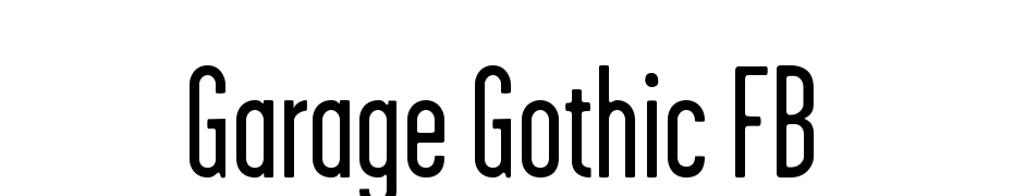 Garage Gothic FB cкачати шрифт безкоштовно